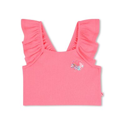 Billieblushtil Piger. U21945 Lyserød Ribbet T-Shirt (8y= 126cm), Casual, Pink, Polyester, Børnetøj Billieblushtil Piger. U21945 Lyserød Ribbet T-Shirt (8y= 126cm), Casual, Pink, Polyester, Børnetøj
