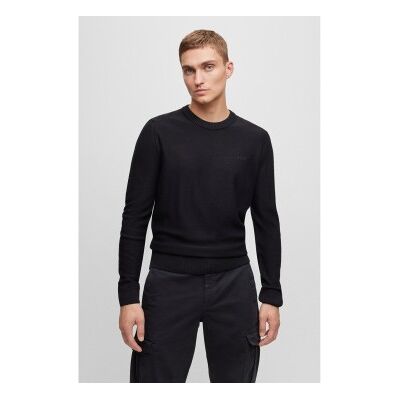 Bosstil Mænd. 50501762 Avac Sort Trøje (S), Casual, Bomuld, Lange Ærmer Bosstil Mænd. 50501762 Avac Sort Trøje (S), Casual, Bomuld, Lange Ærmer