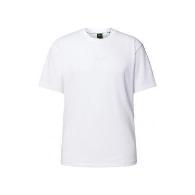 Bosstil Mænd. 50519368 Hvid Afslappet T-Shirt (L), Casual, Bomuld, Korte Ærmer Bosstil Mænd. 50519368 Hvid Afslappet T-Shirt (L), Casual, Bomuld, Korte Ærmer