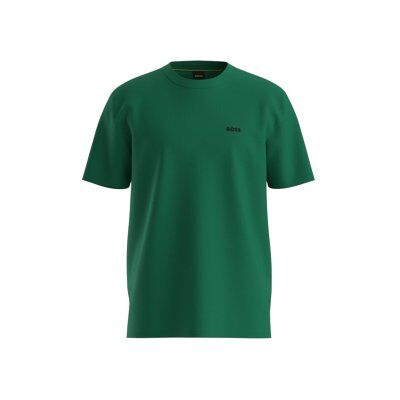 Bosstil Mænd. 50506373 T-Shirt Med Logodetalje (Xl), Casual, Grøn, Bomuld, Korte Ærmer Bosstil Mænd. 50506373 T-Shirt Med Logodetalje (Xl), Casual, Grøn, Bomuld, Korte Ærmer