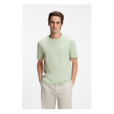 Bosstil Mænd. 50473278 Tchup Grøn T-Shirt (S), Casual, Bomuld, Korte Ærmer Bosstil Mænd. 50473278 Tchup Grøn T-Shirt (S), Casual, Bomuld, Korte Ærmer