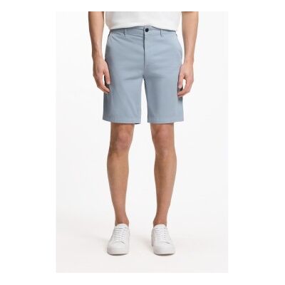 Bosstil Mænd. 50536723 Slim Fit Shorts Blå (33), Casual, Polyester Bosstil Mænd. 50536723 Slim Fit Shorts Blå (33), Casual, Polyester