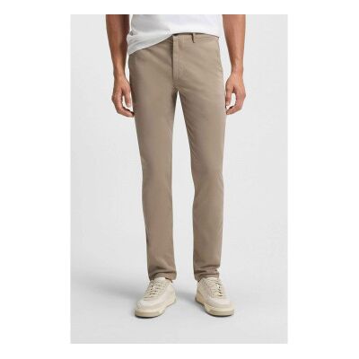 Bosstil Mænd. 50510933 Brune Slanke Chino-Bukser (35/32), Casual, Bomuld Bosstil Mænd. 50510933 Brune Slanke Chino-Bukser (35/32), Casual, Bomuld