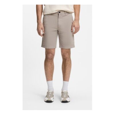 Bosstil Mænd. 50559292 Beige Slim Fit Chino Shorts (34), Casual, Grå, Bomuld Bosstil Mænd. 50559292 Beige Slim Fit Chino Shorts (34), Casual, Grå, Bomuld