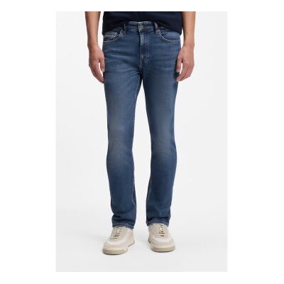 Bosstil Mænd. 50553416 Jeans Delaware Slim Fit Blå (50/34), Casual, Bomuld, Denim Bosstil Mænd. 50553416 Jeans Delaware Slim Fit Blå (50/34), Casual, Bomuld, Denim