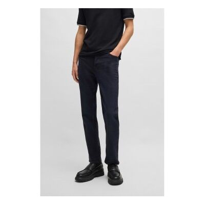 Bosstil Mænd. 50524239 Navy Jeans Med Konisk Snit (34/32), Casual, Bomuld, Denim, Blå Bosstil Mænd. 50524239 Navy Jeans Med Konisk Snit (34/32), Casual, Bomuld, Denim, Blå