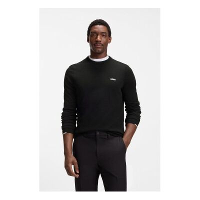 Bosstil Mænd. 50556145 Ever Jumper Sort (L), Casual, Bomuld Bosstil Mænd. 50556145 Ever Jumper Sort (L), Casual, Bomuld