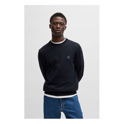Bosstil Mænd. 50527583 Kanovano Marineblå Trøje (Xxl), Casual, Bomuld Bosstil Mænd. 50527583 Kanovano Marineblå Trøje (Xxl), Casual, Bomuld