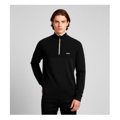 Bosstil Mænd. 50553791 Kn Goc Sort Trøje (S), Casual, Bomuld Bosstil Mænd. 50553791 Kn Goc Sort Trøje (S), Casual, Bomuld