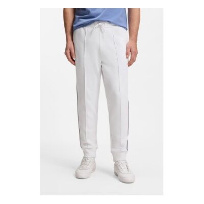 Bosstil Mænd. 50553574 Straight Fit-Bukser Med Hvid Piping (M), Casual, Bomuld Bosstil Mænd. 50553574 Straight Fit-Bukser Med Hvid Piping (M), Casual, Bomuld