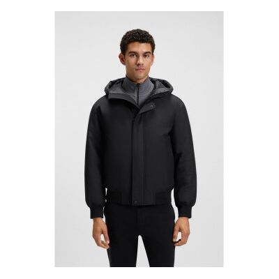 Bosstil Mænd. 50547099 Osis Jakke Sort (50), Casual, Polyester Bosstil Mænd. 50547099 Osis Jakke Sort (50), Casual, Polyester