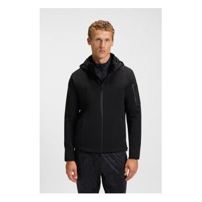 Bosstil Mænd. 50544557 Hexashell-Jakke Sort (L), Casual, Polyester Bosstil Mænd. 50544557 Hexashell-Jakke Sort (L), Casual, Polyester