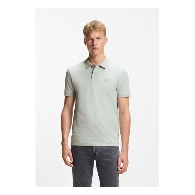 Bosstil Mænd. 50507803 Polo Passenger Grå (M), Casual, Bomuld, Korte Ærmer Bosstil Mænd. 50507803 Polo Passenger Grå (M), Casual, Bomuld, Korte Ærmer
