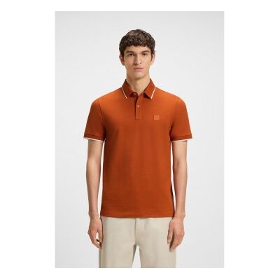 Bosstil Mænd. 50507699 Passertip Rød Polo Shirt (M), Casual, Bomuld, Korte Ærmer Bosstil Mænd. 50507699 Passertip Rød Polo Shirt (M), Casual, Bomuld, Korte Ærmer
