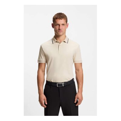 Bosstil Mænd. 50554565 Join Paddy Beige Poloshirt (M), Casual, Bomuld, Korte Ærmer Bosstil Mænd. 50554565 Join Paddy Beige Poloshirt (M), Casual, Bomuld, Korte Ærmer