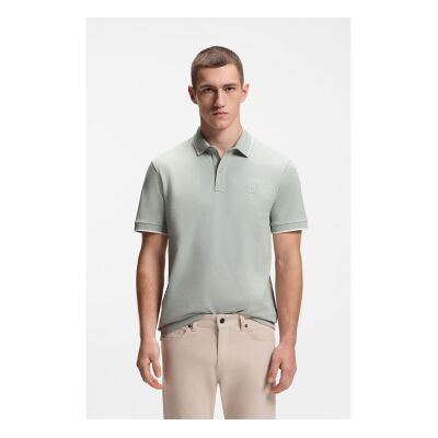 Bosstil Mænd. 50507699 Passertip Grøn Polo Shirt (S), Casual, Bomuld, Korte Ærmer Bosstil Mænd. 50507699 Passertip Grøn Polo Shirt (S), Casual, Bomuld, Korte Ærmer