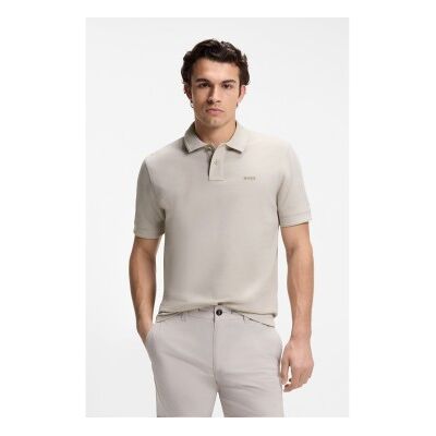 Bosstil Mænd. 50507813 Polo Piqué Logo Grå (L), Casual, Bomuld, Korte Ærmer Bosstil Mænd. 50507813 Polo Piqué Logo Grå (L), Casual, Bomuld, Korte Ærmer