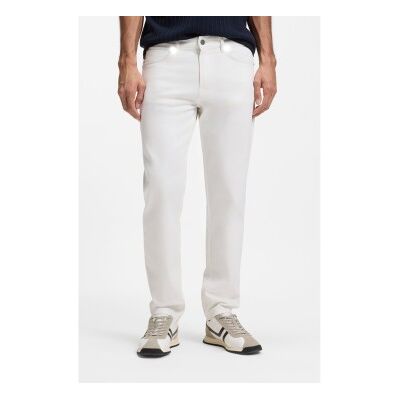 Bosstil Mænd. 50561606 Jeans Maine Regular Fit Hvid (32/30), Casual, Bomuld Bosstil Mænd. 50561606 Jeans Maine Regular Fit Hvid (32/30), Casual, Bomuld