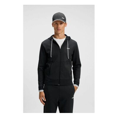 Bosstil Mænd. 50542974 Zone Sweatshirt Sort (Xl), Casual, Bomuld Bosstil Mænd. 50542974 Zone Sweatshirt Sort (Xl), Casual, Bomuld