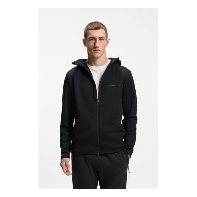 Bosstil Mænd. 50554394 Sportsjakke Med Reflekterende Detaljer, Sort (S), Casual, Polyester Bosstil Mænd. 50554394 Sportsjakke Med Reflekterende Detaljer, Sort (S), Casual, Polyester