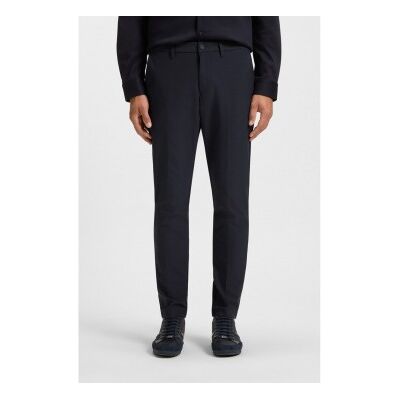 Bosstil Mænd. 50544245 Navy Slim Fit-Bukser (52), Casual, Polyester, Blå Bosstil Mænd. 50544245 Navy Slim Fit-Bukser (52), Casual, Polyester, Blå