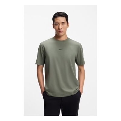 Bosstil Mænd. 50473278 Grøn T-Shirt I Bomuld Med Stretch (Xs), Casual, Korte Ærmer Bosstil Mænd. 50473278 Grøn T-Shirt I Bomuld Med Stretch (Xs), Casual, Korte Ærmer