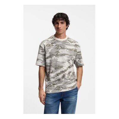 Bosstil Mænd. 50553159 Wildnature Beige T-Shirt (S), Casual, Bomuld, Korte Ærmer Bosstil Mænd. 50553159 Wildnature Beige T-Shirt (S), Casual, Bomuld, Korte Ærmer