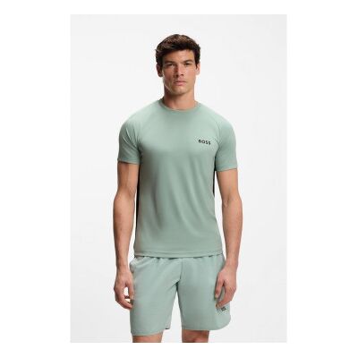 Bosstil Mænd. 50554544 Spin Cb Grøn T-Shirt (3xl), Casual, Polyester, Korte Ærmer Bosstil Mænd. 50554544 Spin Cb Grøn T-Shirt (3xl), Casual, Polyester, Korte Ærmer