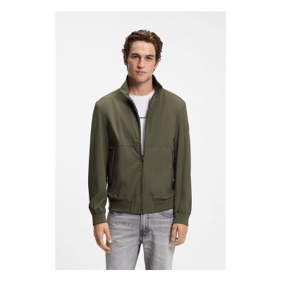 Bosstil Mænd. 50560986 Grøn Harrington-Jakke (50), Casual, Polyester Bosstil Mænd. 50560986 Grøn Harrington-Jakke (50), Casual, Polyester