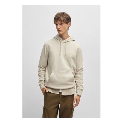 Bosstil Mænd. 50509314 Wetalk Sweatshirt I Beige (M), Casual, Polyester Bosstil Mænd. 50509314 Wetalk Sweatshirt I Beige (M), Casual, Polyester