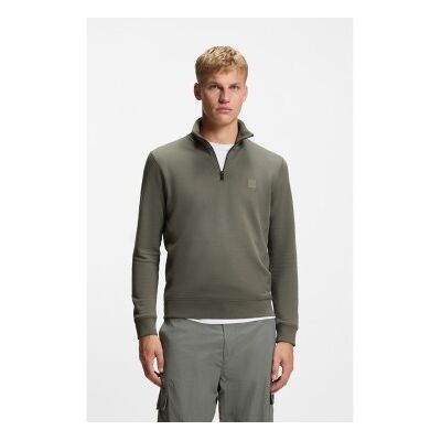 Bosstil Mænd. 50468926 Sweatshirt Fleece Bomuld Grøn (S), Casual Bosstil Mænd. 50468926 Sweatshirt Fleece Bomuld Grøn (S), Casual