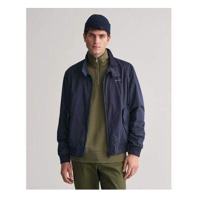 Ganttil Mænd. 7006381 Letvægts Harrington-Jakke Navy (M), Casual, Polyester, Lange Ærmer, Blå Ganttil Mænd. 7006381 Letvægts Harrington-Jakke Navy (M), Casual, Polyester, Lange Ærmer, Blå