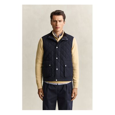 Ganttil Mænd. 7006640 Marineblå Polstret Vest (L), Casual, Polyester Ganttil Mænd. 7006640 Marineblå Polstret Vest (L), Casual, Polyester