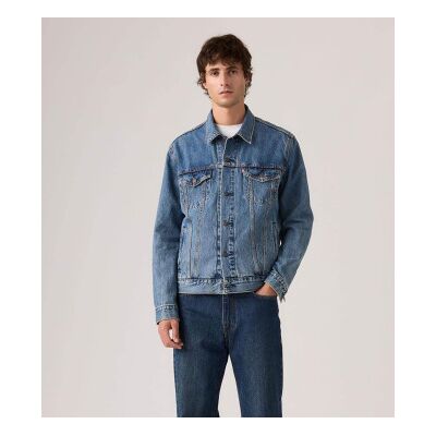 Levi'Stil Mænd. 72334-0773 Truckerjakke Blå (S), Casual, Bomuld, Denim Levi'Stil Mænd. 72334-0773 Truckerjakke Blå (S), Casual, Bomuld, Denim