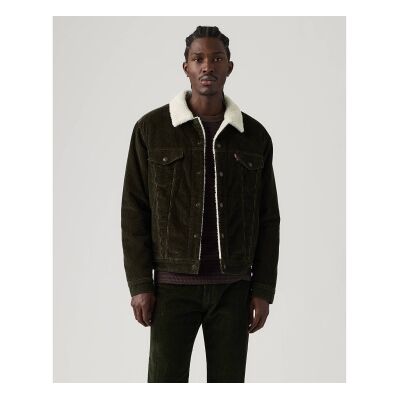 Levi'Stil Mænd. 16365-0355 Type 3 Sherpa Trucker-Jakke, Sort (S), Casual, Bomuld Levi'Stil Mænd. 16365-0355 Type 3 Sherpa Trucker-Jakke, Sort (S), Casual, Bomuld