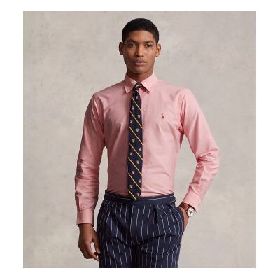 Polo Ralph Laurentil Mænd. 710792041003 Custom Fit Oxford-Skjorte I Pink (S), Casual, Party, Bomuld, Klassisk, Lange Ærmer Polo Ralph Laurentil Mænd. 710792041003 Custom Fit Oxford-Skjorte I Pink (S), Casual, Party, Bomuld, Klassisk, Lange Ærmer