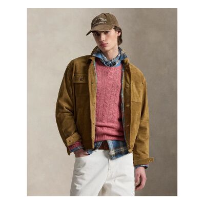 Polo Ralph Laurentil Mænd. 710p03062001 Brun Ruskindsjakke (M), Casual, Læder Polo Ralph Laurentil Mænd. 710p03062001 Brun Ruskindsjakke (M), Casual, Læder