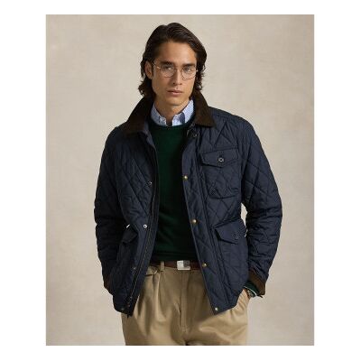 Polo Ralph Laurentil Mænd. 710847071006 Beaton Quiltet Jakke Blå (L), Casual, Genanvendt Polister, Bæredygtig Polo Ralph Laurentil Mænd. 710847071006 Beaton Quiltet Jakke Blå (L), Casual, Genanvendt Polister, Bæredygtig