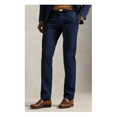 Polo Ralph Laurentil Mænd. 710778778002 Slim Fit Elastiske Chinos I Vasket Marineblå (33/32), Casual, Bomuld Polo Ralph Laurentil Mænd. 710778778002 Slim Fit Elastiske Chinos I Vasket Marineblå (33/32), Casual, Bomuld