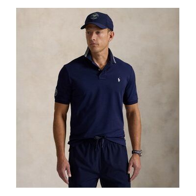 Polo Ralph Laurentil Mænd. 710970483003 Wimbledon Navy Poloshirt Med Stretch (Xl), Casual, Bomuld, Korte Ærmer, Blå Polo Ralph Laurentil Mænd. 710970483003 Wimbledon Navy Poloshirt Med Stretch (Xl), Casual, Bomuld, Korte Ærmer, Blå