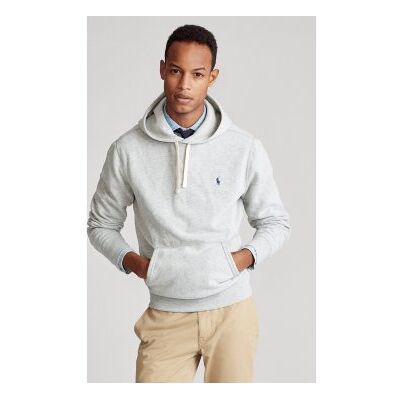 Polo Ralph Laurentil Mænd. 710766778006 Rl Grå Fleece-Sweatshirt Med Hætte (S), Casual, Bomuld Polo Ralph Laurentil Mænd. 710766778006 Rl Grå Fleece-Sweatshirt Med Hætte (S), Casual, Bomuld