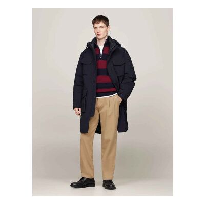 Tommy Hilfigertil Mænd. Mw0mw37413 Rockie 3-I-1 Marine Vandafvisende Parka (M), Casual, Polyester, Blå Tommy Hilfigertil Mænd. Mw0mw37413 Rockie 3-I-1 Marine Vandafvisende Parka (M), Casual, Polyester, Blå