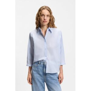 Bosstil Kvinder. 50553519 Belenta Blå Skjorte (34), Casual, Bomuld, 3/4 Ærmer Bosstil Kvinder. 50553519 Belenta Blå Skjorte (34), Casual, Bomuld, 3/4 Ærmer