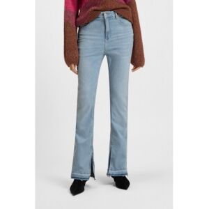 Bosstil Kvinder. 50539642 Blå Bootcut Split Jeans (27/32), Casual, Bomuld, Denim Bosstil Kvinder. 50539642 Blå Bootcut Split Jeans (27/32), Casual, Bomuld, Denim