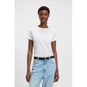 Bosstil Kvinder. 50506973 Esogo T-Shirt Hvid (Xs), Casual, Bomuld, Korte Ærmer Bosstil Kvinder. 50506973 Esogo T-Shirt Hvid (Xs), Casual, Bomuld, Korte Ærmer