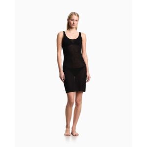 Giorgio Armani Emporio Armanitil Kvinder. Ew002738_af19043 Lounge Kjole Sort (S), Casual, Viscose, Uden Ærmer/stropper Giorgio Armani Emporio Armanitil Kvinder. Ew002738_af19043 Lounge Kjole Sort (S), Casual, Viscose, Uden Ærmer/stropper
