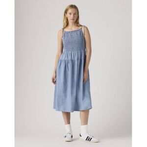 Levi'Stil Kvinder. 005hz-0004 Monaco Kjole Blå (L), Casual, Bomuld, Uden Ærmer/stropper Levi'Stil Kvinder. 005hz-0004 Monaco Kjole Blå (L), Casual, Bomuld, Uden Ærmer/stropper