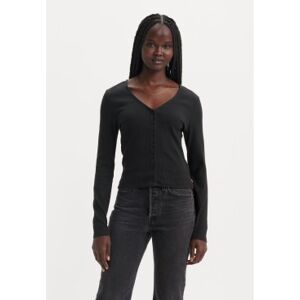 Levi'Stil Kvinder. A8783-0001 Muse Langærmet T-Shirt Sort (M), Casual, Bomuld, Lange Ærmer Levi'Stil Kvinder. A8783-0001 Muse Langærmet T-Shirt Sort (M), Casual, Bomuld, Lange Ærmer