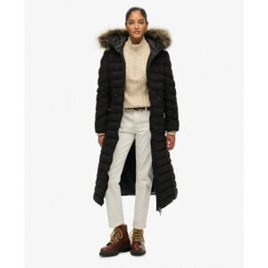 Superdrytil Kvinder. W5012001a Fuji Faux Fur Longline Frakke Sort (S), Casual, Polyester Superdrytil Kvinder. W5012001a Fuji Faux Fur Longline Frakke Sort (S), Casual, Polyester