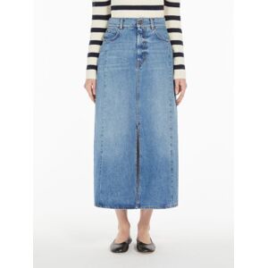 Weekend Max Maratil Kvinder. 2515101061600 Denim Nederdel Gesso Blå (46), Casual, Bomuld Weekend Max Maratil Kvinder. 2515101061600 Denim Nederdel Gesso Blå (46), Casual, Bomuld